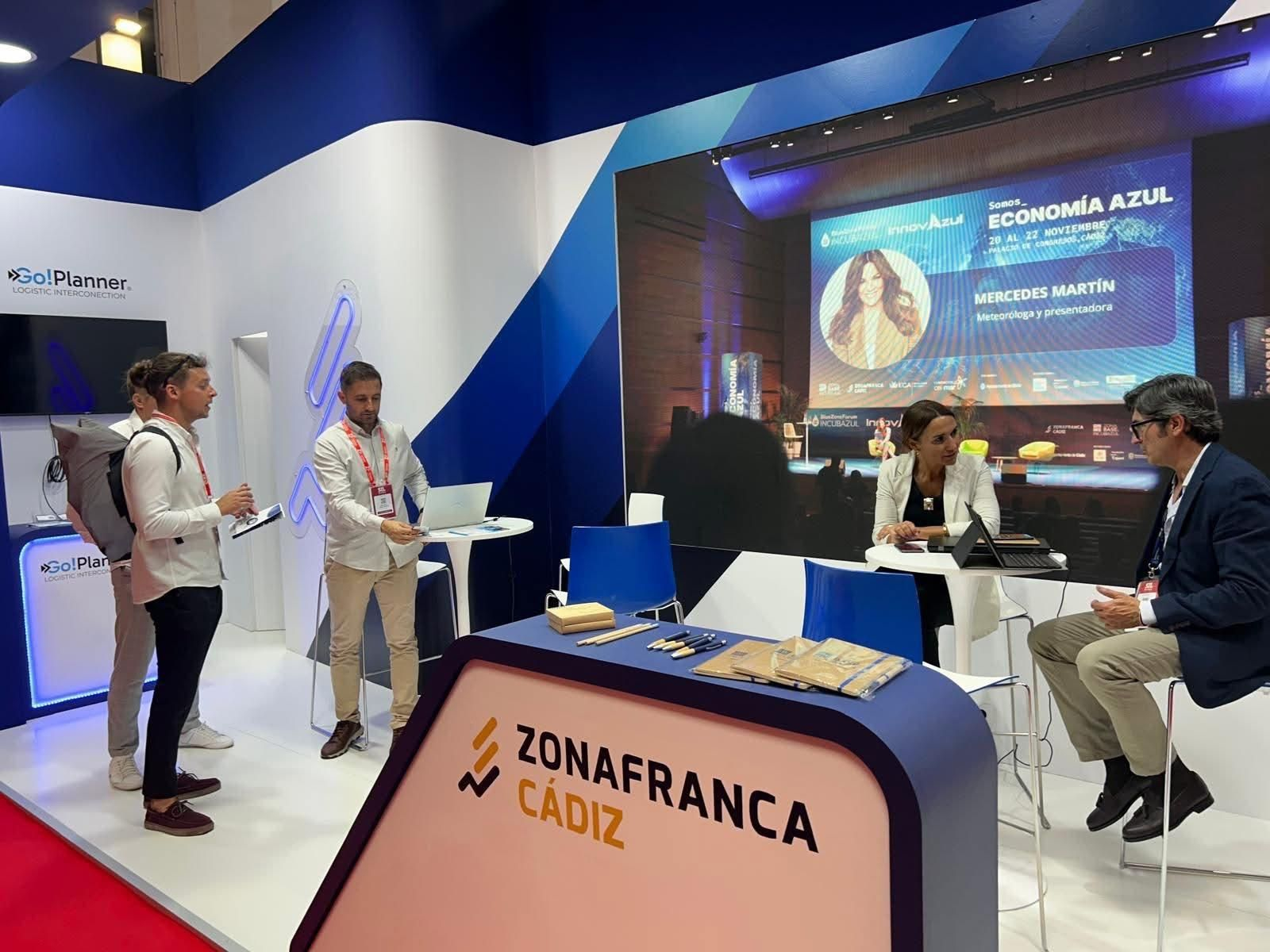 Go!Planner dentro del estand de la Zona Franca de Cádiz en Salón Internacional de la Logística de Barcelona