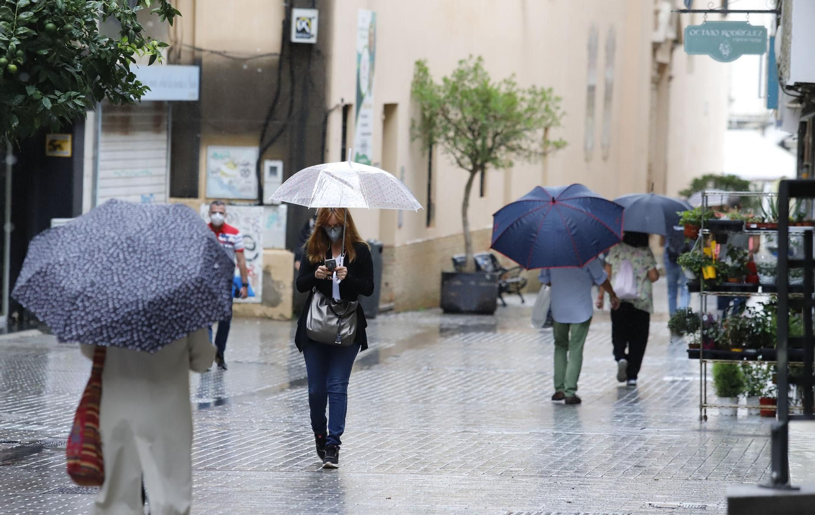 Las últimas lluvias en la capital onubense.