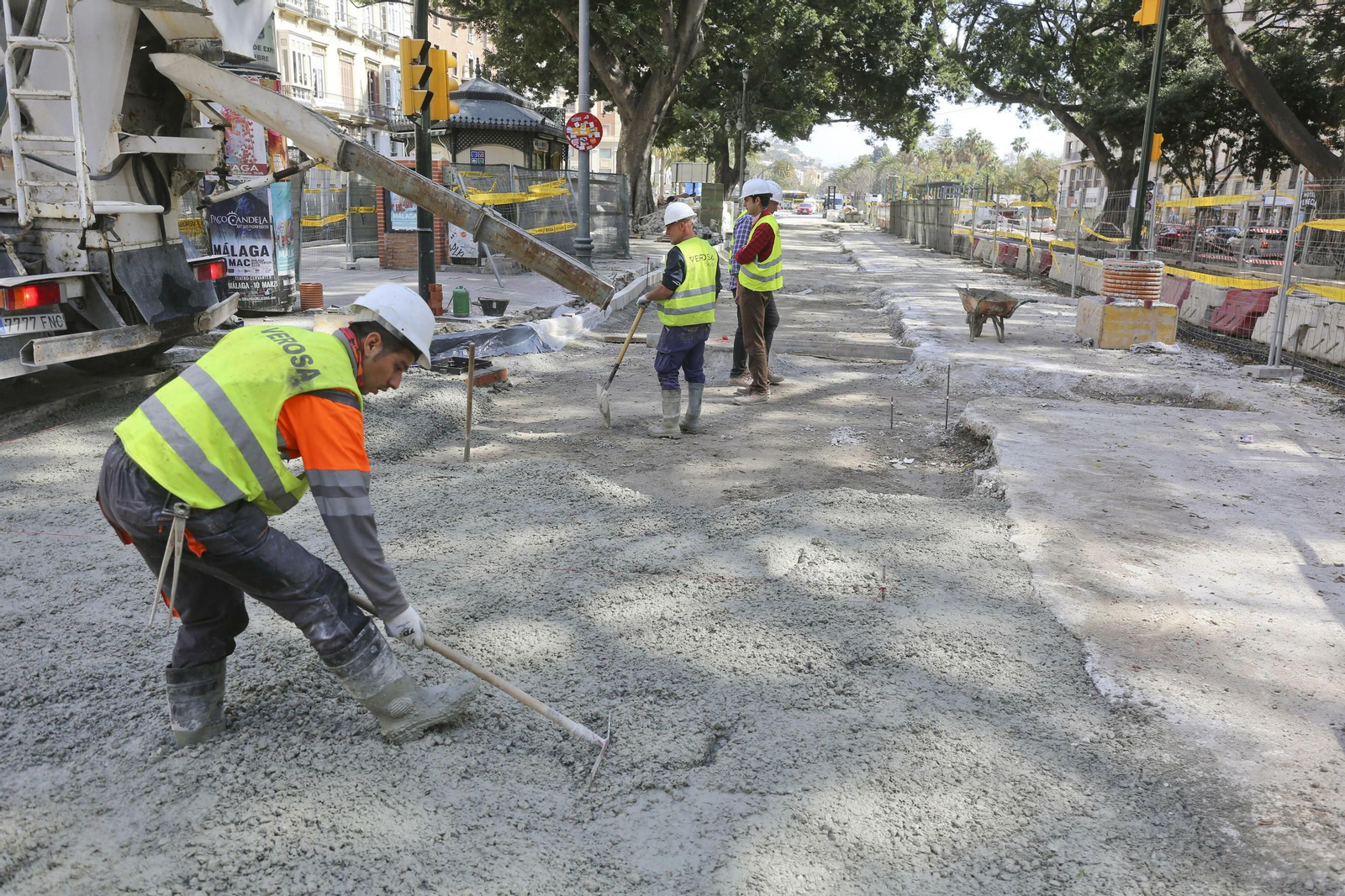 Las imágenes de las obras en la Alameda