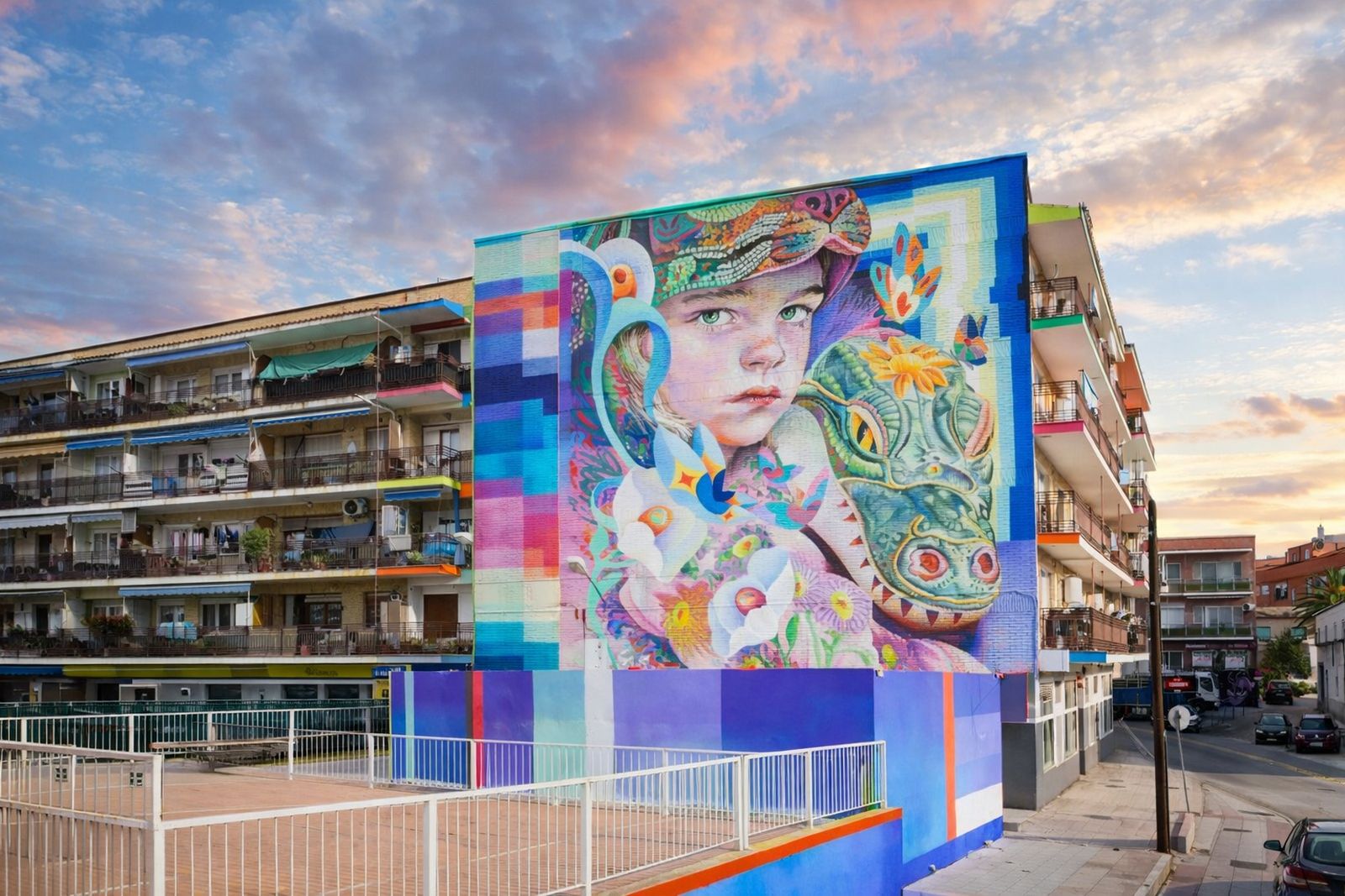 El linarense Murfin suma un hito más a su meteórica carrera con este mural hecho en Madrid.