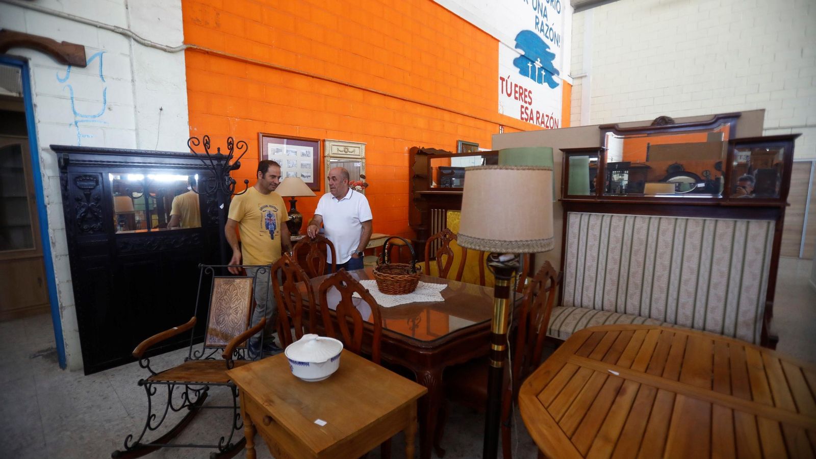 Fernando e Israel trabajando en Rastro Reto