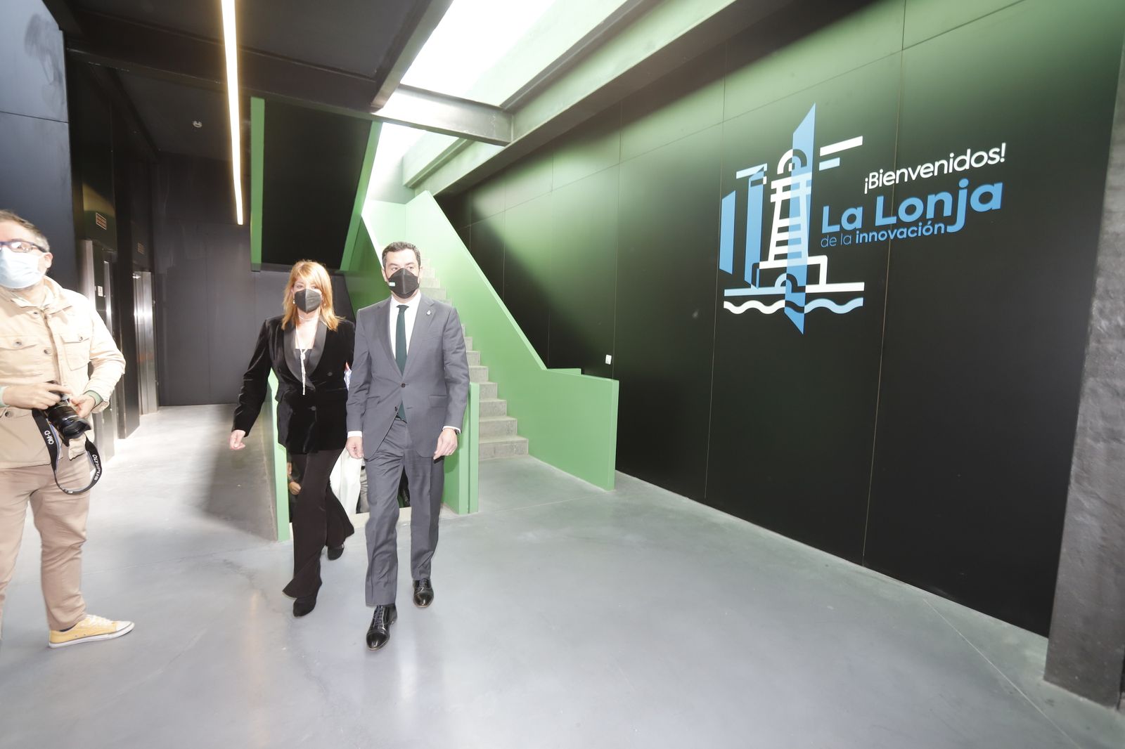 Imágenes del  acto de inauguración del nodo de innovación tecnológica 'La lonja de la Innovación' del Puerto de Huelva