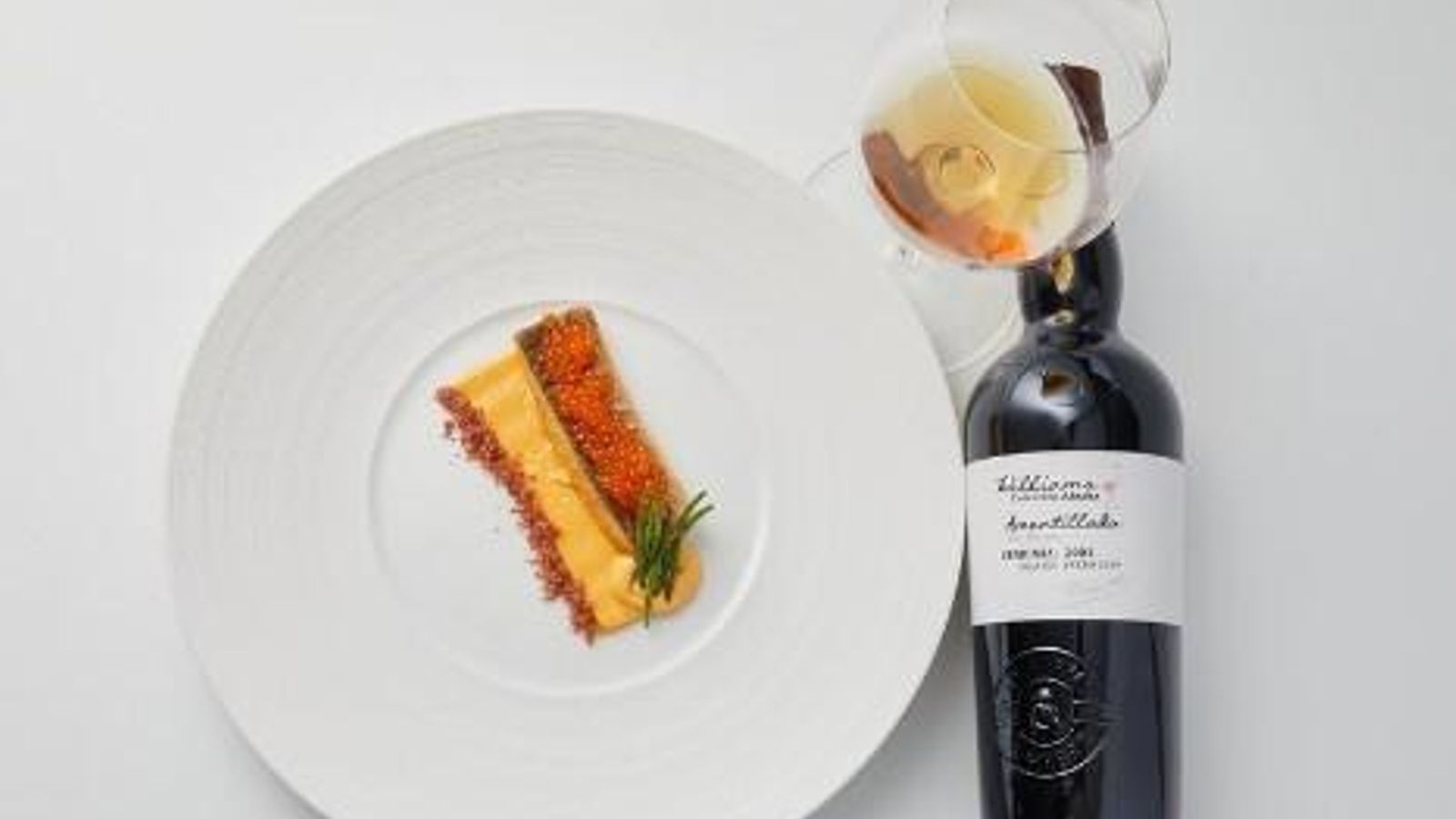 Adobo con trucha, jamón y halófitas. Adobo con trucha, jamón y halófitas.