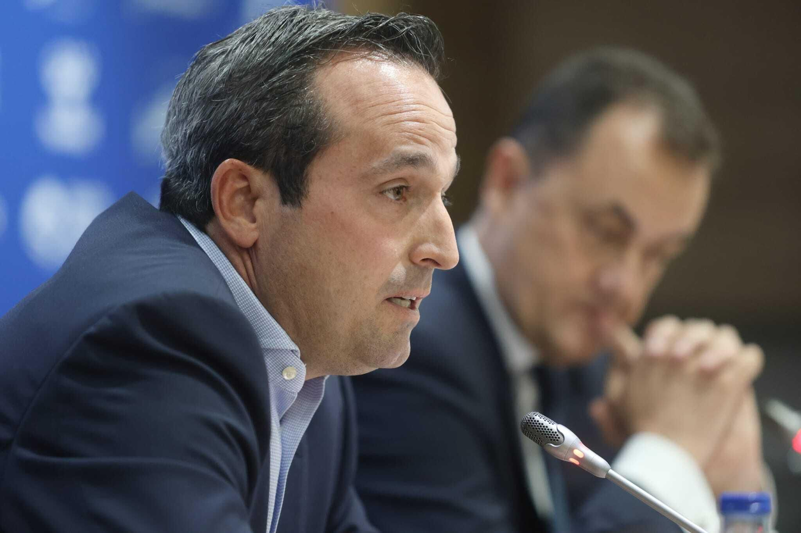 La rueda de prensa de José María Muñoz y Kike Pérez, en fotos