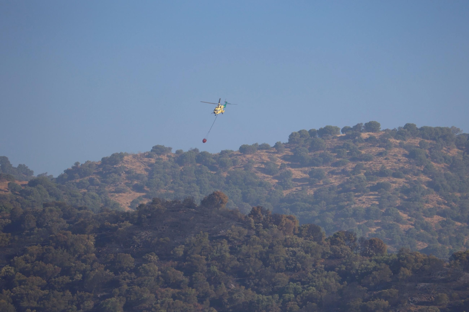 Las imágenes del incendio forestal de la Sierra de Córdoba