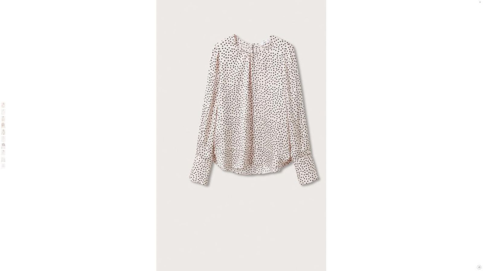 Blusa de lunares de Mango. Blusa de lunares de Mango.