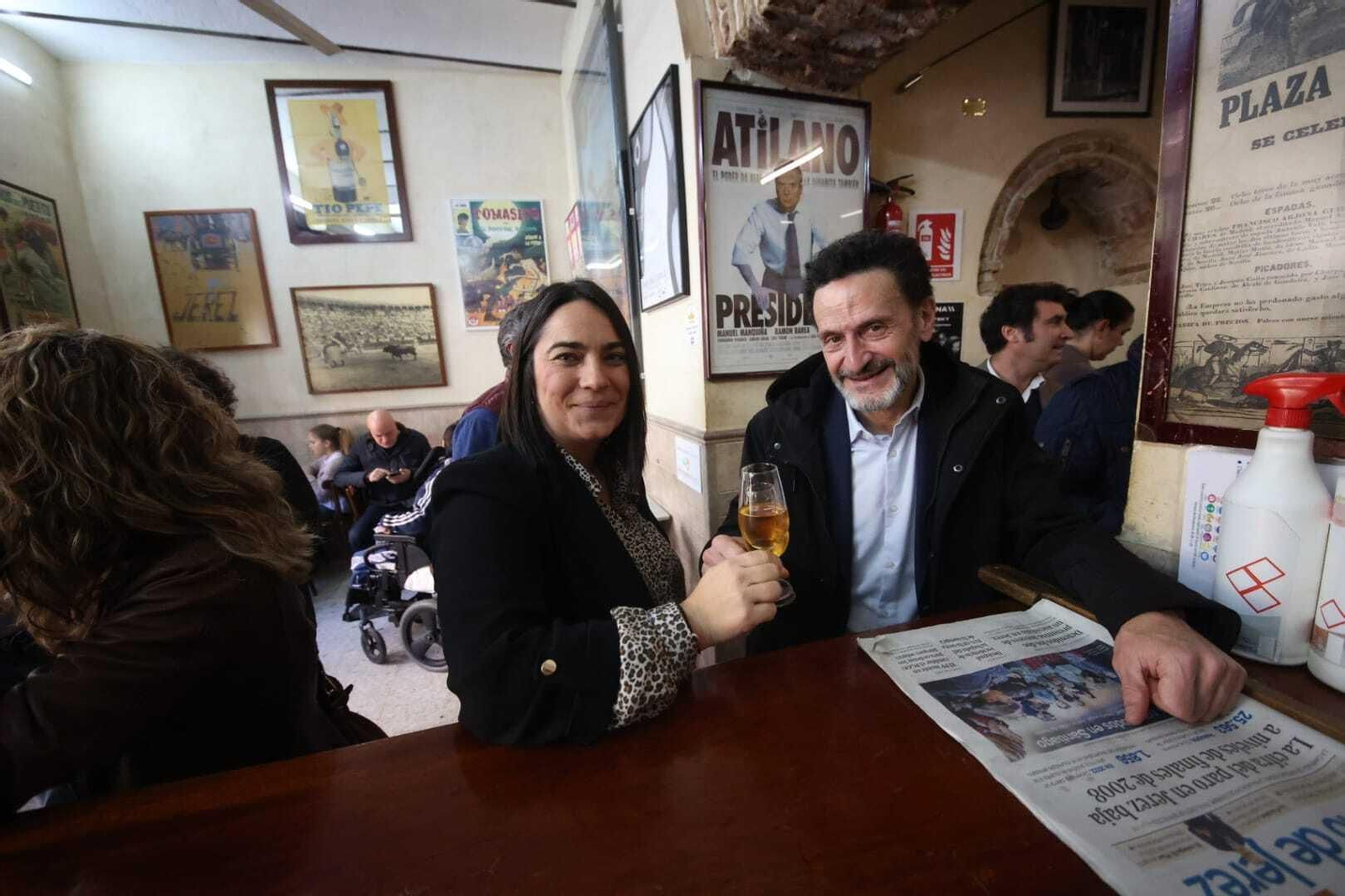 Edmundo Bal, con Mari Carmen Martínez este miércoles en La Moderna.