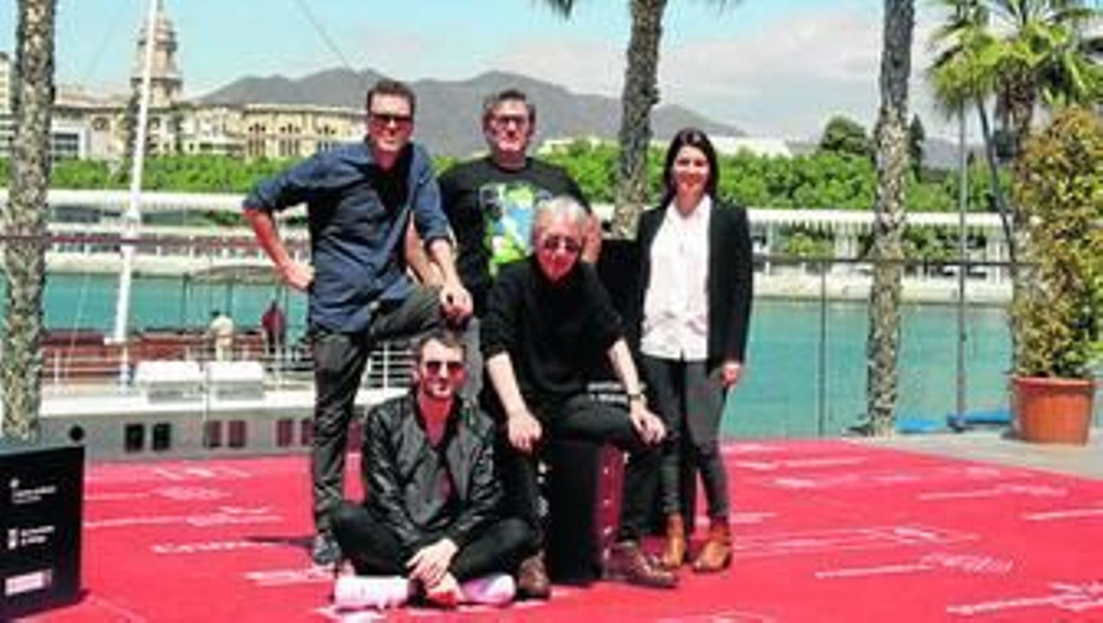 Pol Rodríguez, Julián Villagrán, Sergi López, José Sacristán y Laia Marull, ayer, en la presentación de la película.