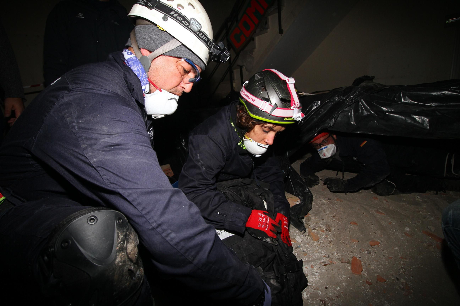 Imágenes del curso Asistencia Sanitaria en Catástrofes de Bomberos Unidos Sin Fronteras