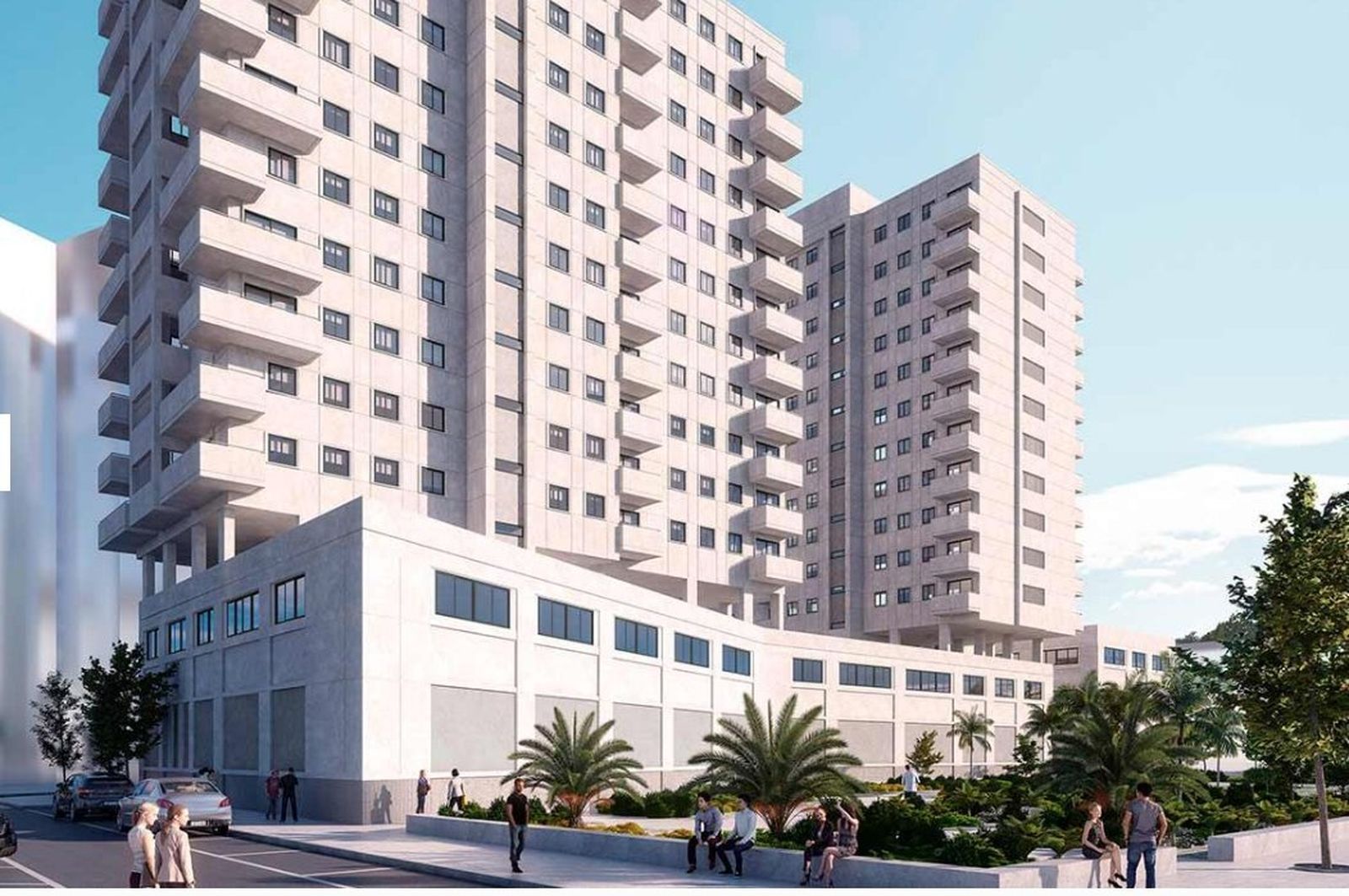 Infografía de la promoción en el antiguo edificio de Flex