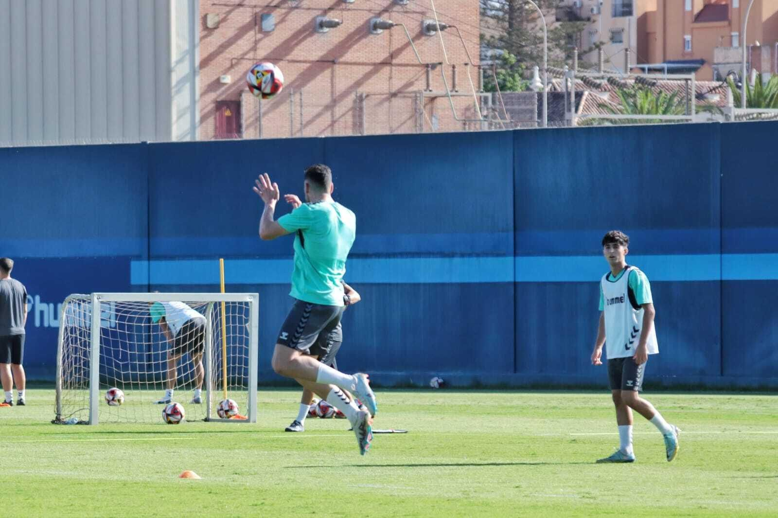El entrenamiento del Málaga CF, en fotos