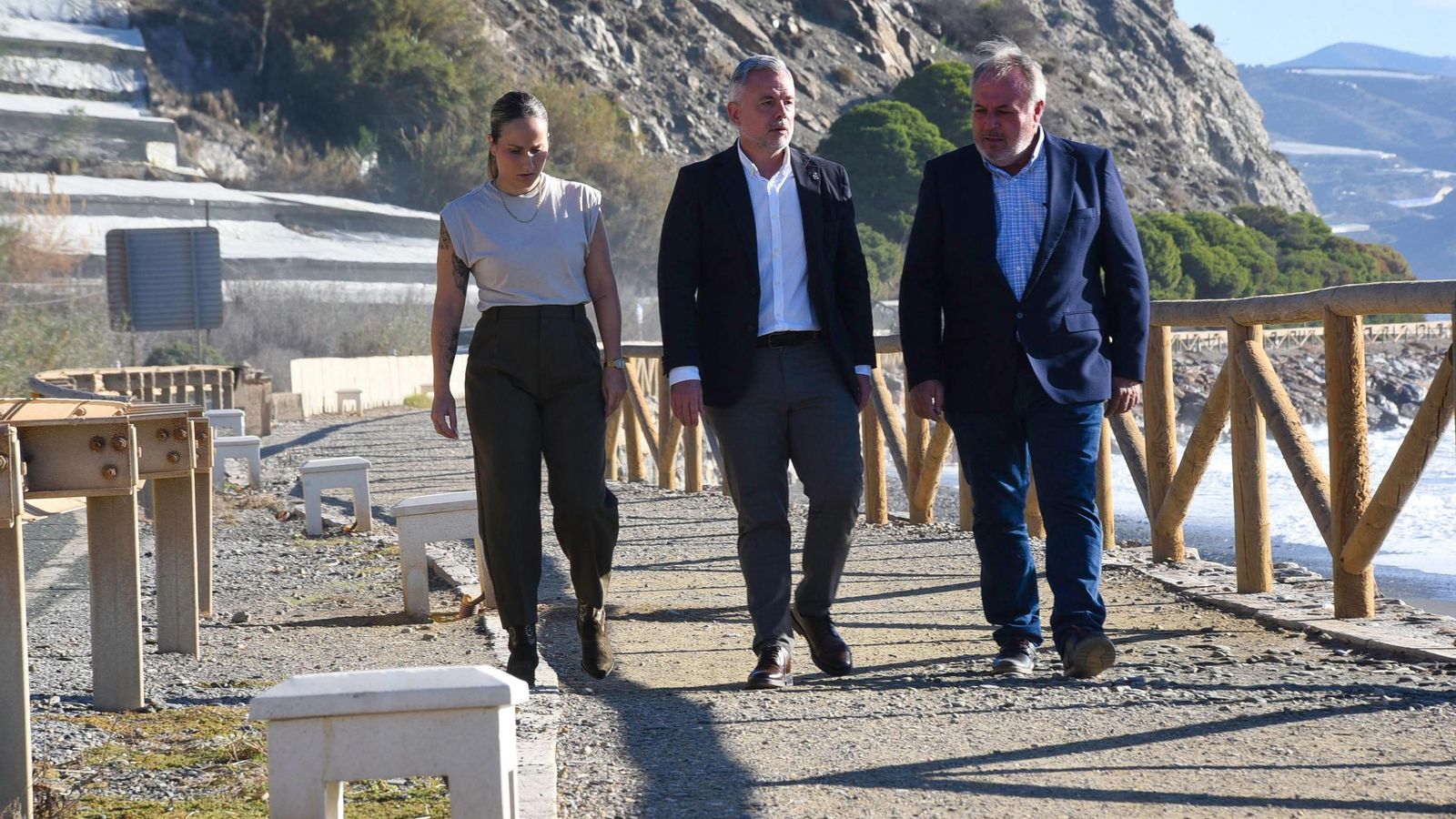 Han visitado parte del camino peatonal en el que se ha actuado