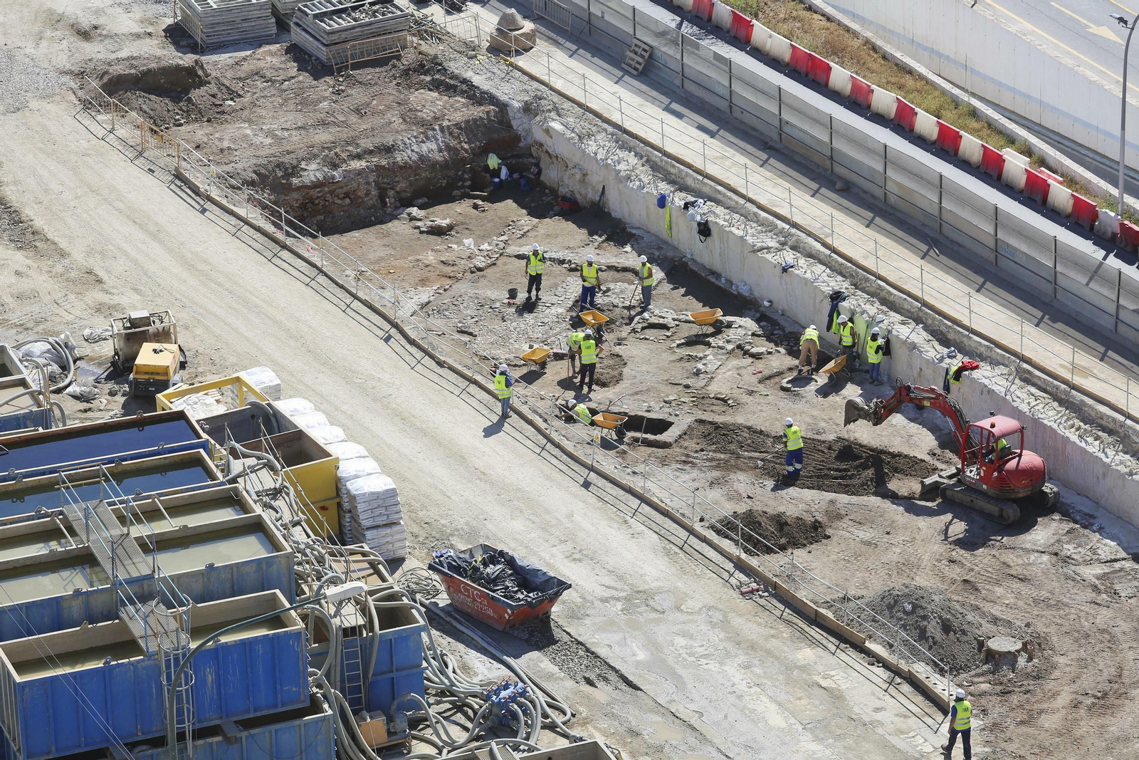 Fotos de las obras del Metro de Málaga