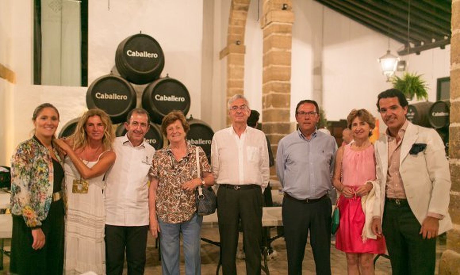 Gema Urquijo, Teresa de la Cierva, Fernando Córdoba, marquesa de Poza, Luis Enrique Caballero, Luis Núñez, Kaele Fernández Aramburu y Juan Mateos Arizón.  Foto: Ignacio Casas de Ciria