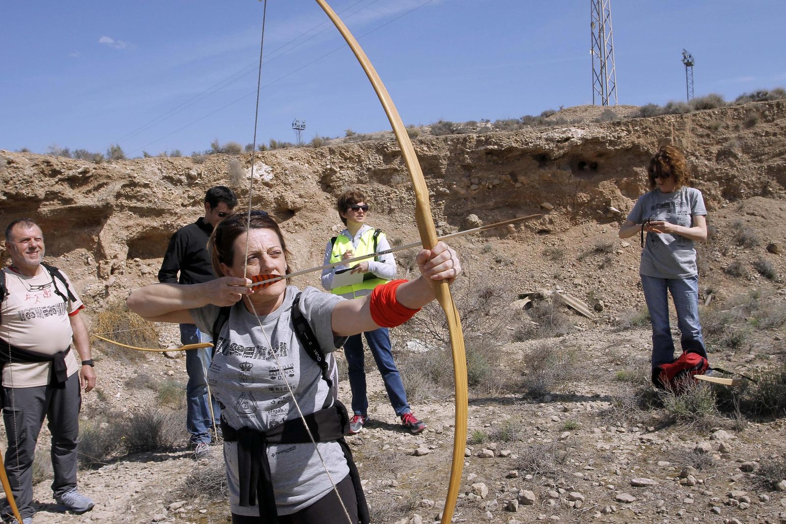 El tiro con arco es una de las pruebas del campeonato.