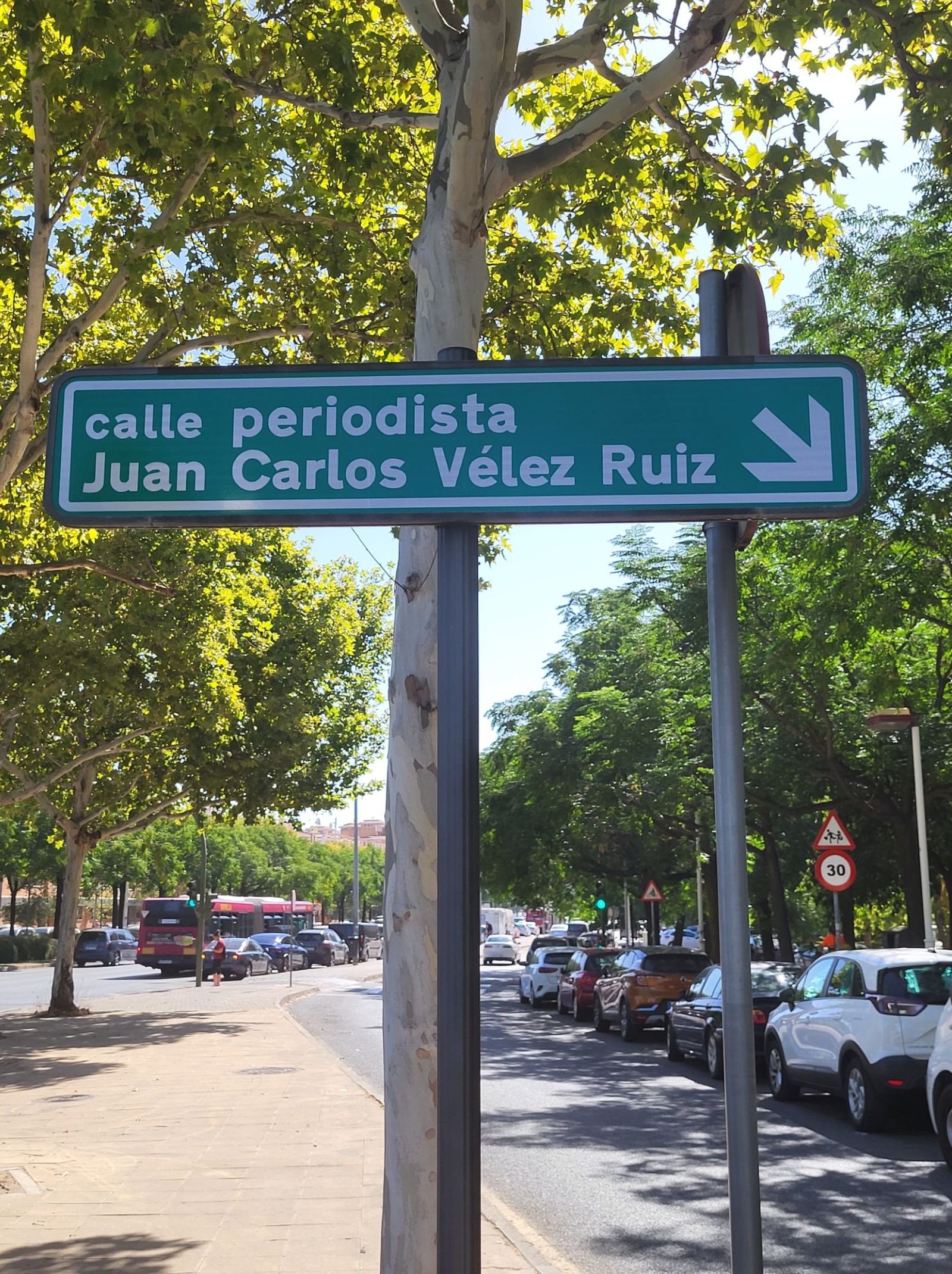Uno de los muchos tipos de placa en la rotulación viaria.
