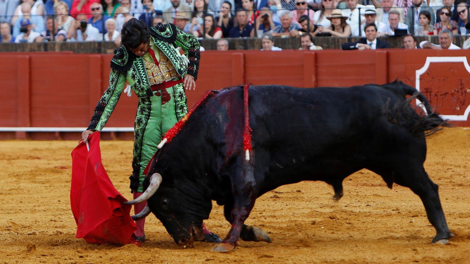 En 2022 cincelaría una de sus mejores obras en Sevilla cuajando a este toro de Garcigrande.