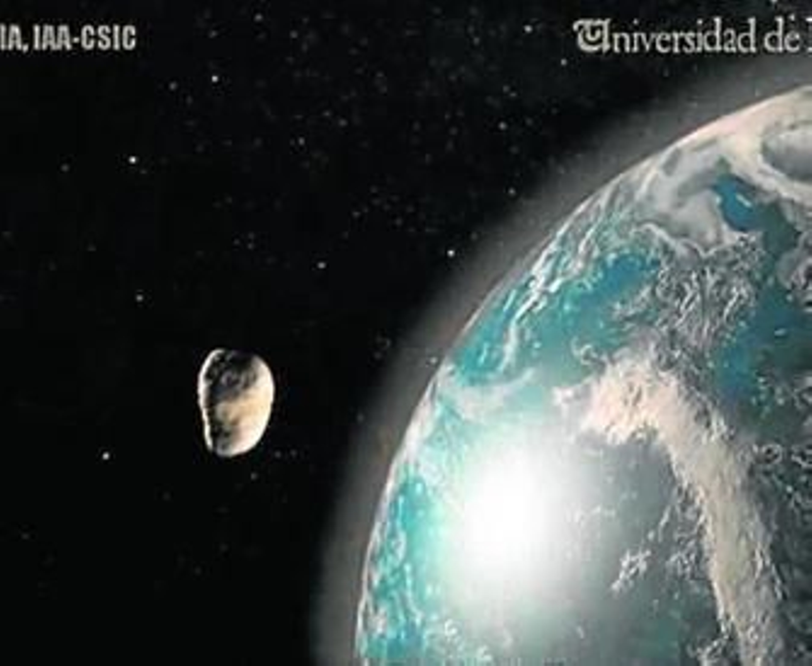 Recreación de la detección de un meteorito realizada por José María Madiedo.