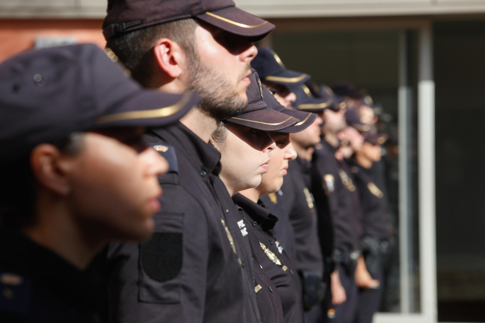 Acto de presenación de los nuevos alumnos de la Escuela Nacional de Policía en Algeciras