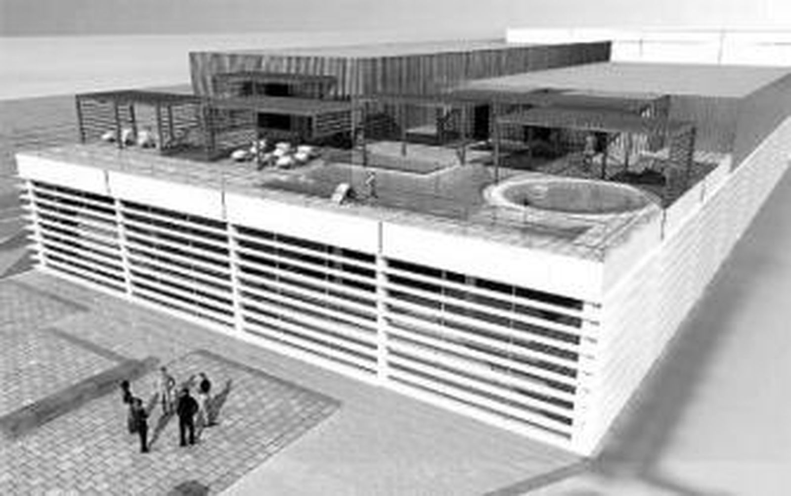 Maqueta de la futura piscina de Segalerva.