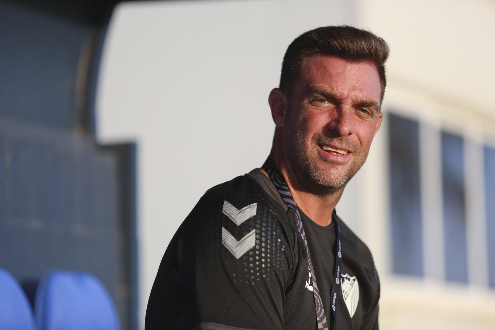 Las fotos de la entrevista a Pablo Guede, entrenador del Málaga CF