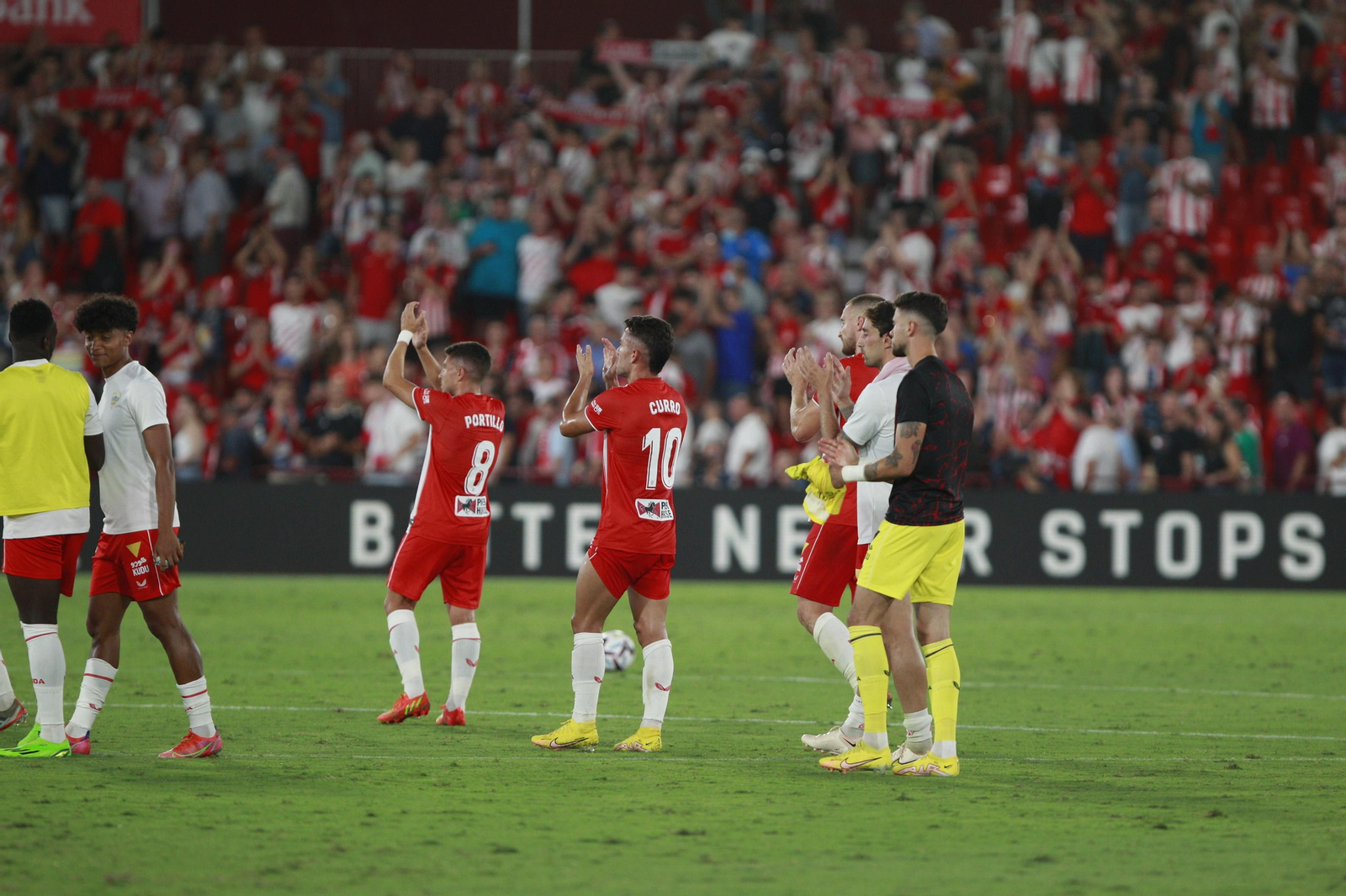 Imágenes del partido U.D. Almería-Real Madrid C.F. de la Liga Santander
