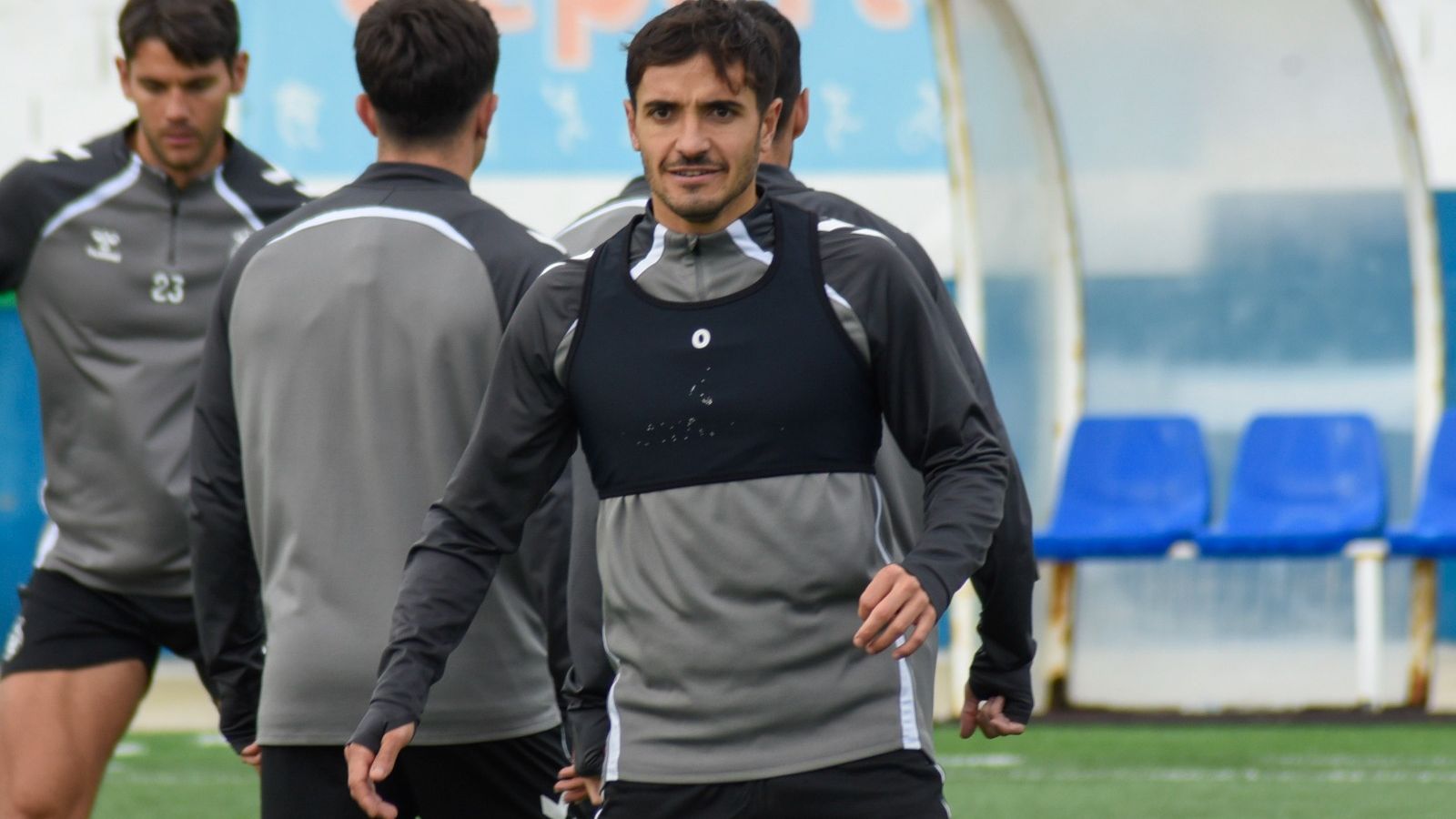 Lanzini, durante un entrenamiento con la Balona