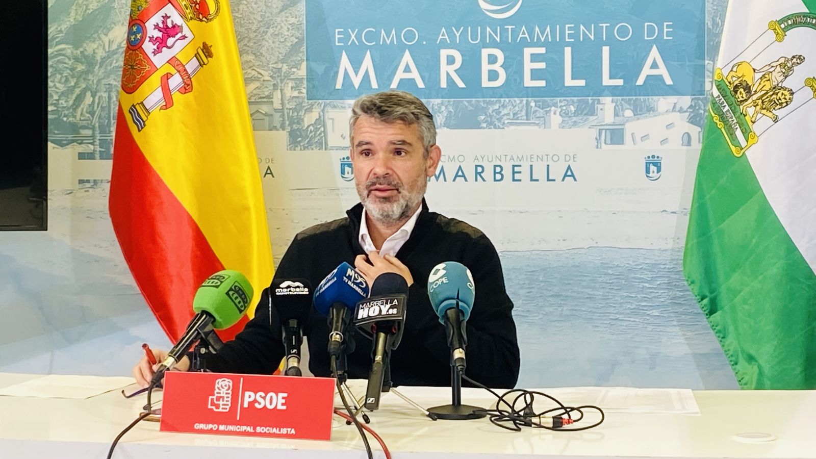 El portavoz del PSOE de Marbella, José Bernal.