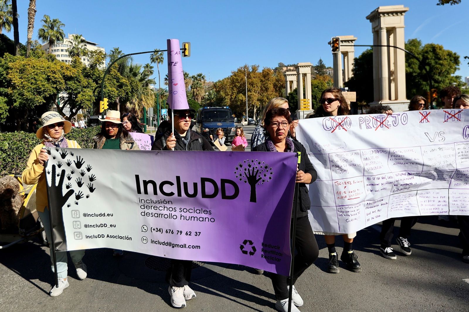 Todas las fotos que deja la manifestación del 25N
