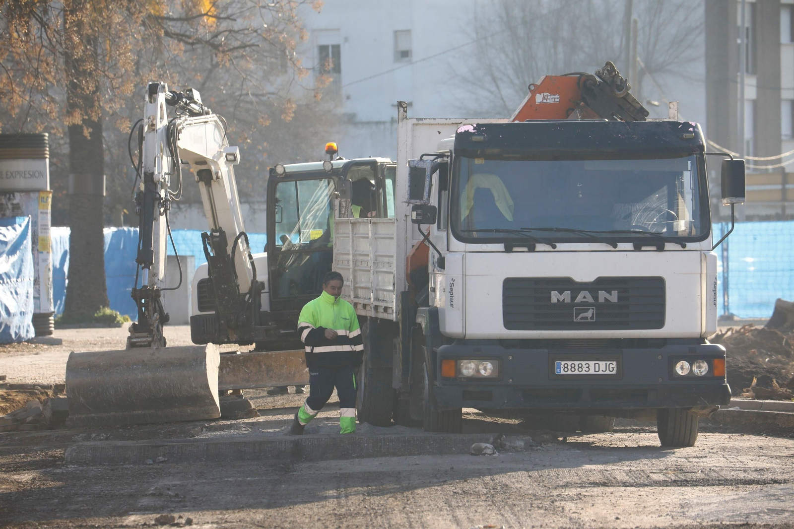 Las obras de la carretera de Trassierra de Córdoba avanzan a buen ritmo Las obras de la carretera de Trassierra de Córdoba avanzan a buen ritmo