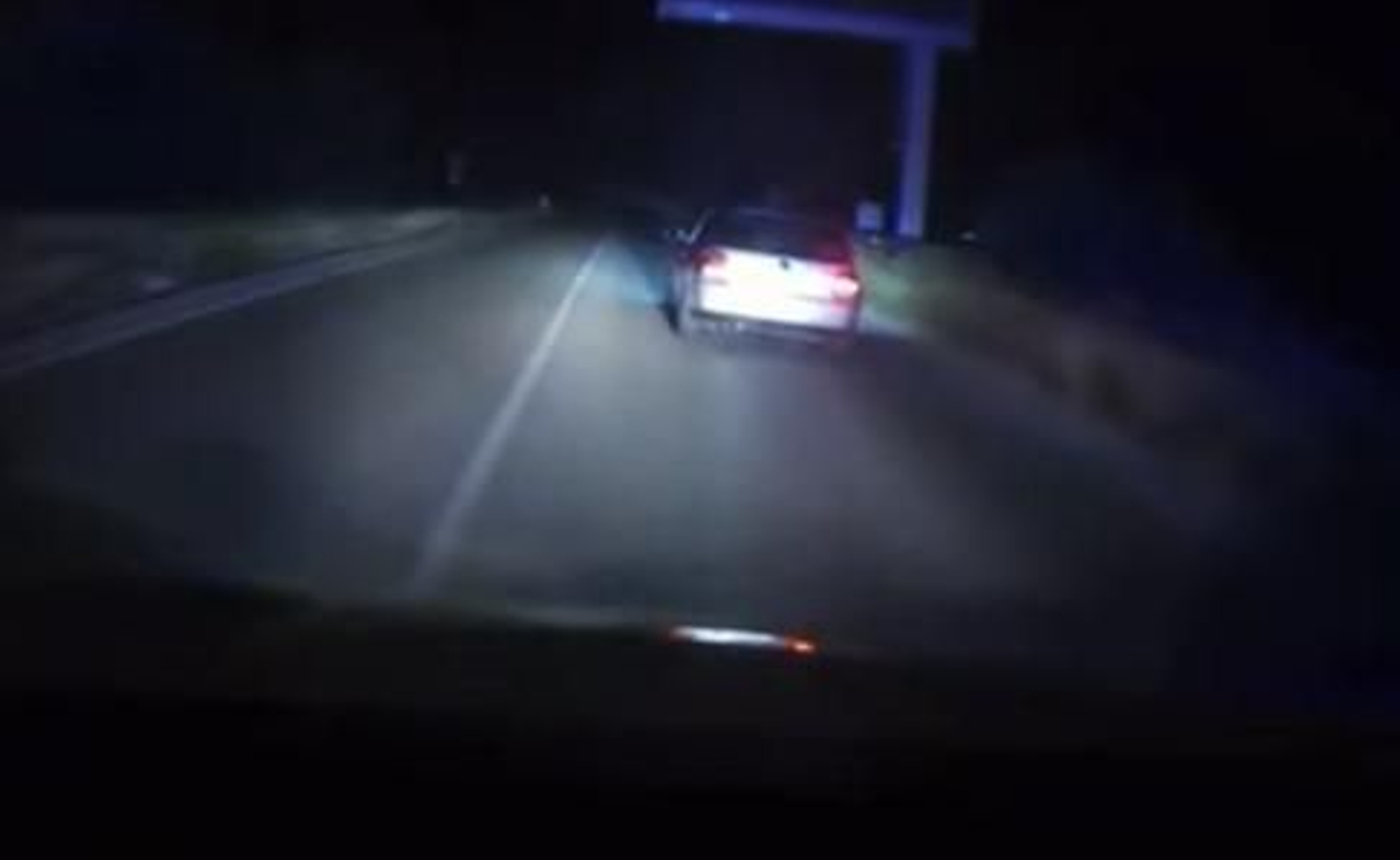 Un fotograma del vídeo donde se muestra la persecución