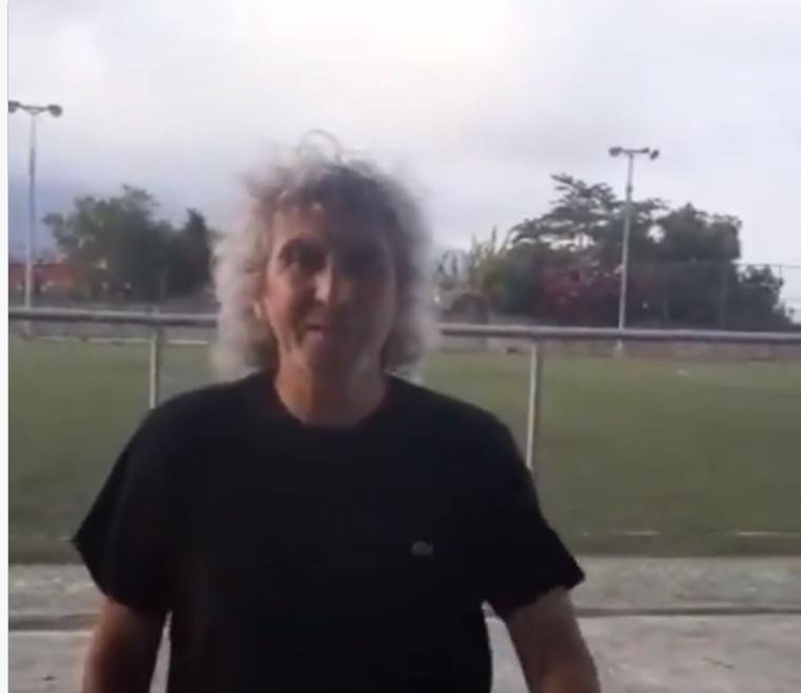 Mágico González, en una imagen del video subido a Twitter.