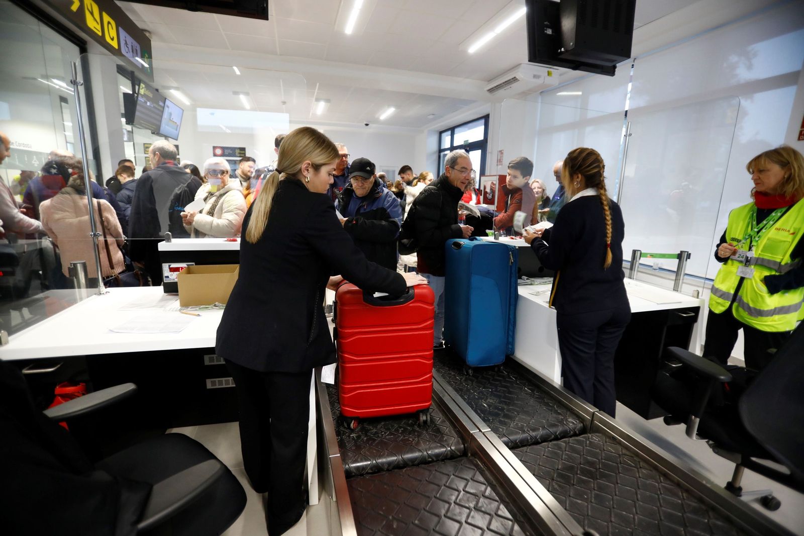 Sala de equipajes del Aeropuerto de Córdoba.