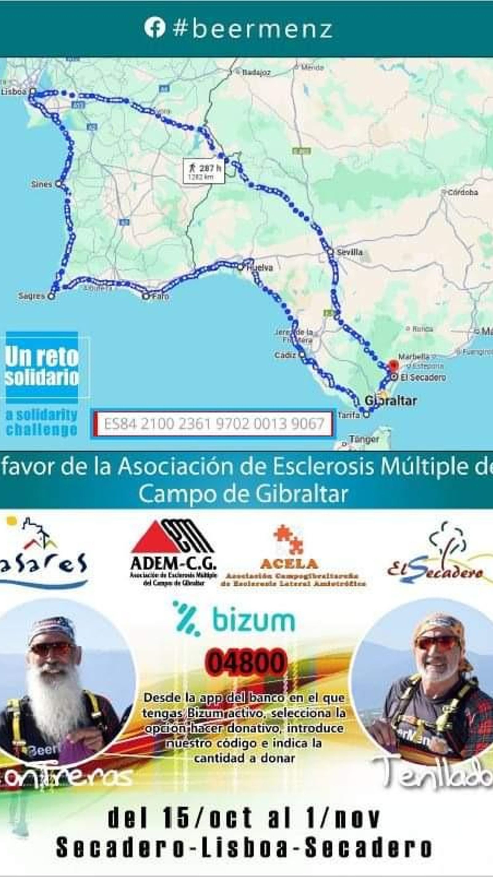 Cartel del reto solidario
