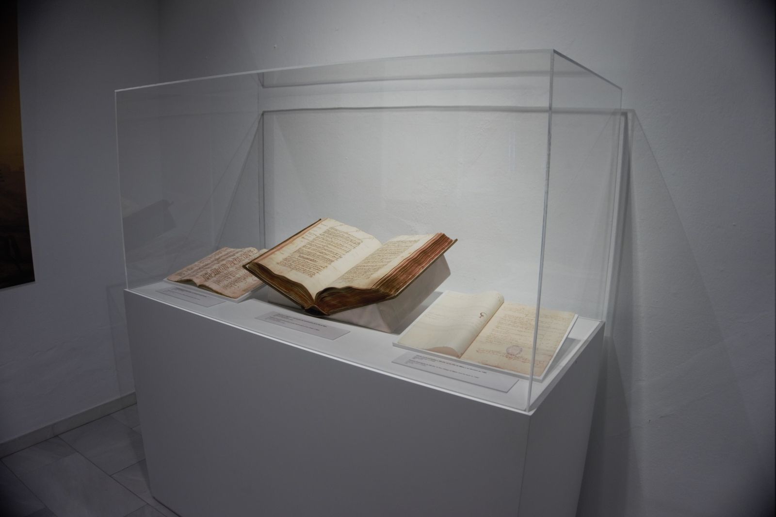 El 'Libro de Repartimiento de los Reyes Católicos', en la exposición 'Mijas Milenaria'.