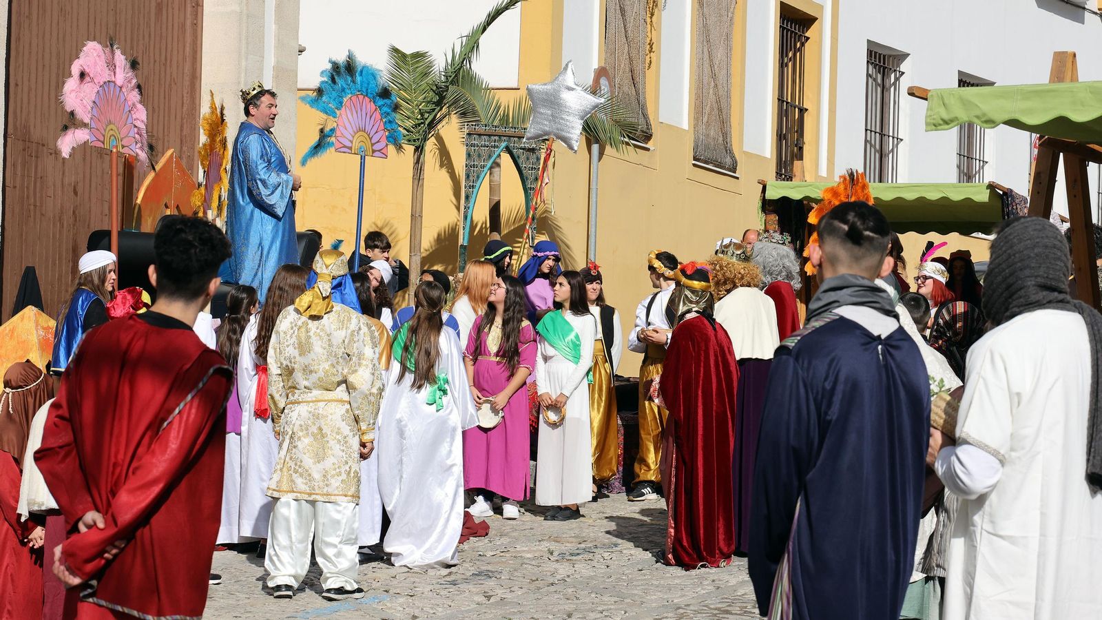 Imágenes del Belén Viviente de la plaza San Lucas en Jerez