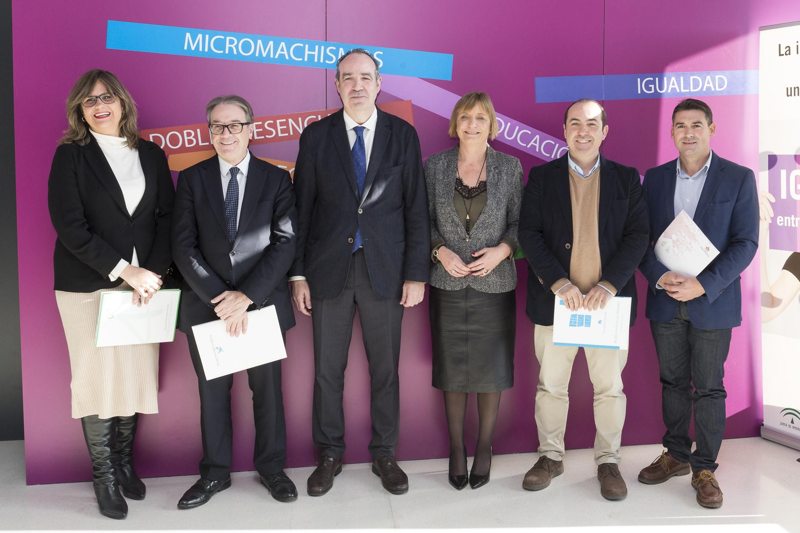 Un momento del acto de presentación del balance de las acciones sociales de la Fundación La Caixa en el Polígono Sur.