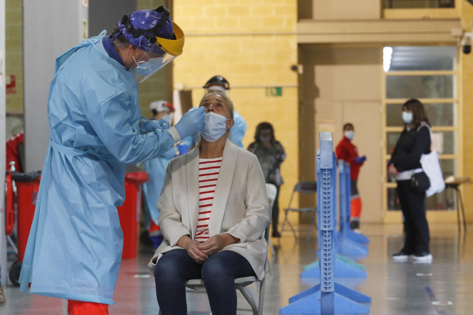 Las fotos del cribado en Vista Alegre