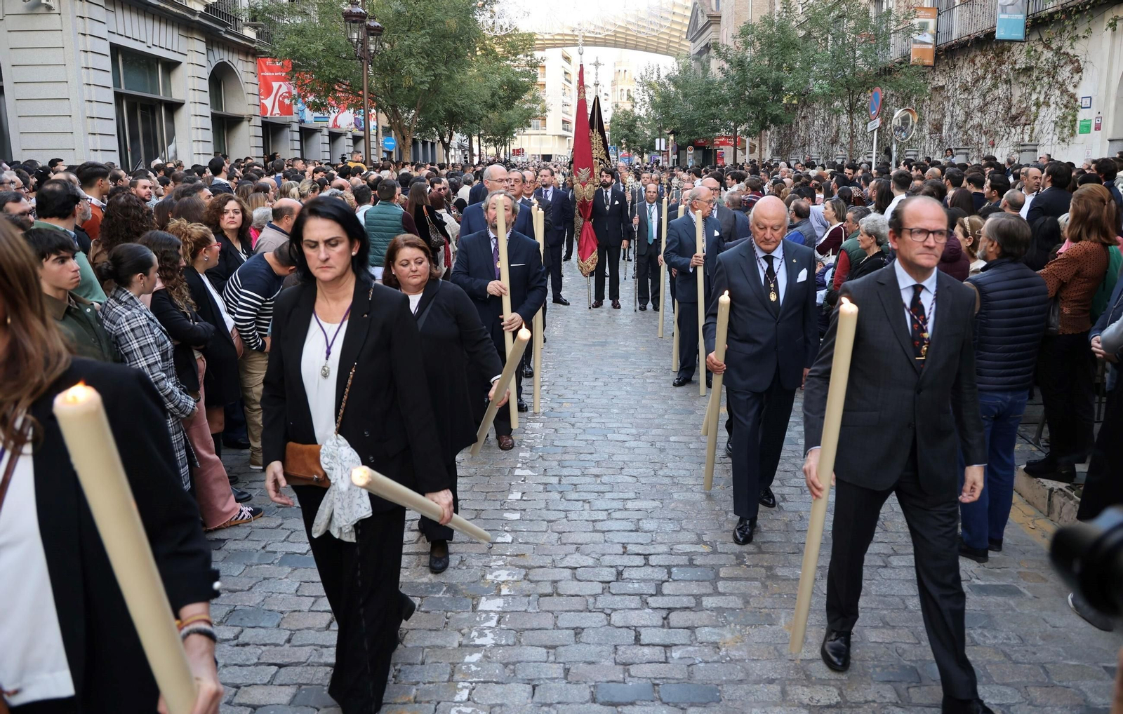 El cortejo de la procesión.
