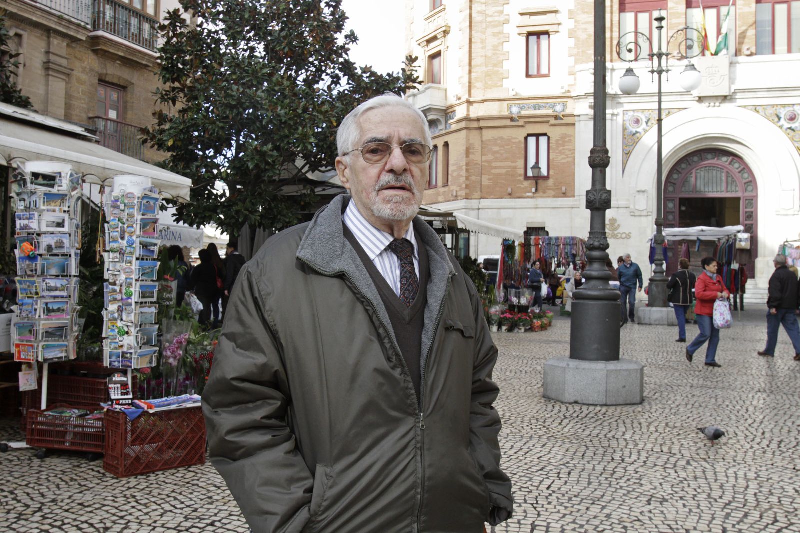 Enrique Treviño, en la Plaza de las Flores, en una imagen de 2013.