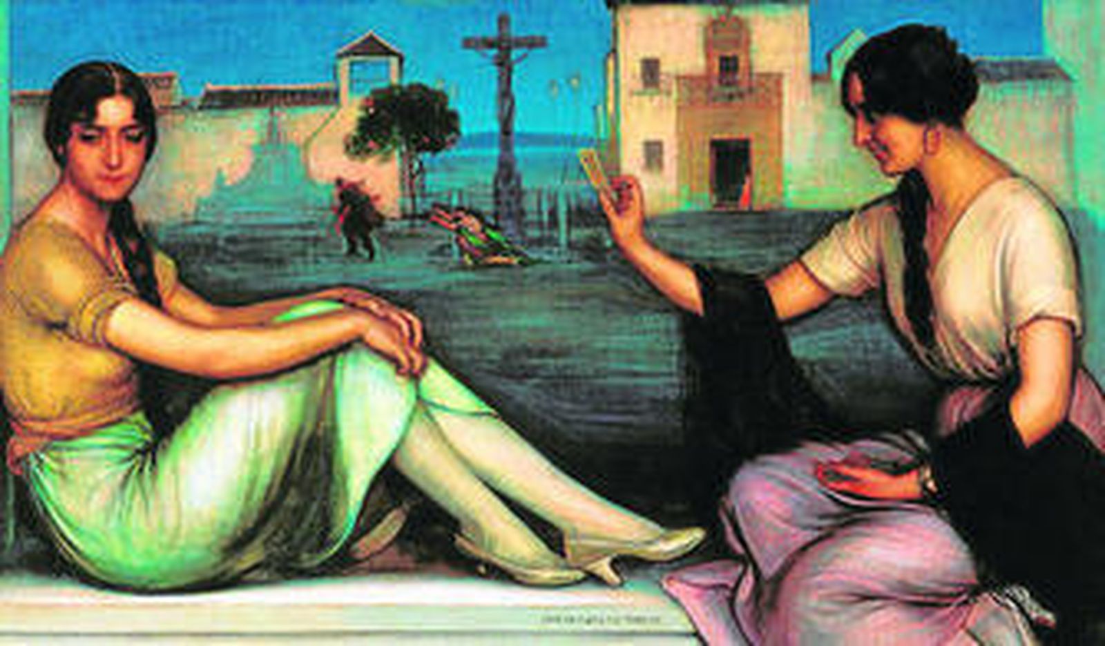 'La buenaventura', de Romero de Torres, expuesto en la colección permanente del Museo Carmen Thyssen.