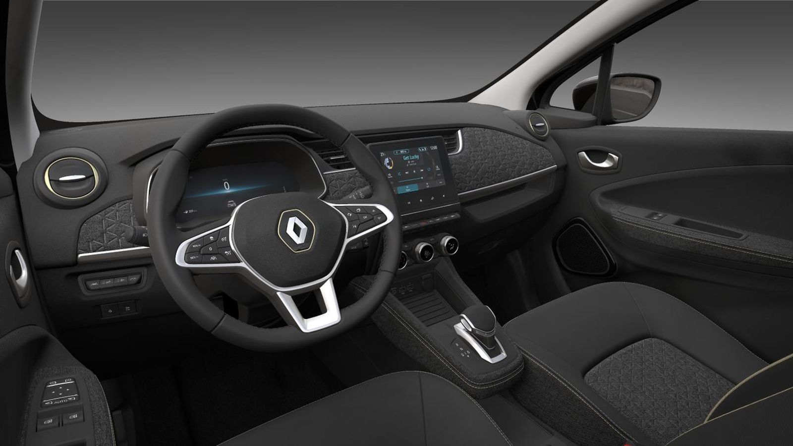 El Zoe E-Tech se presenta hoy con un aspecto en su interior muy semejante al de un Clio.