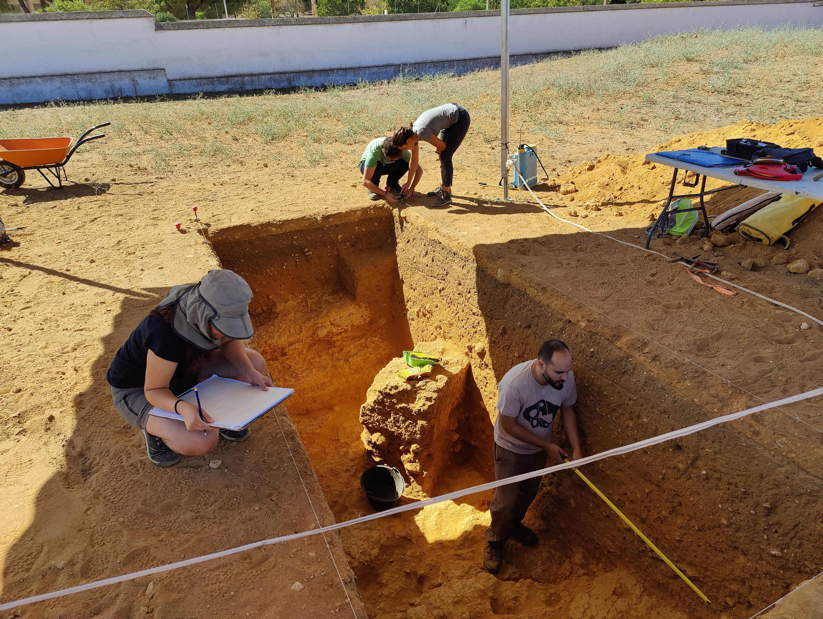 Participantes del curso Arqueología de campo.