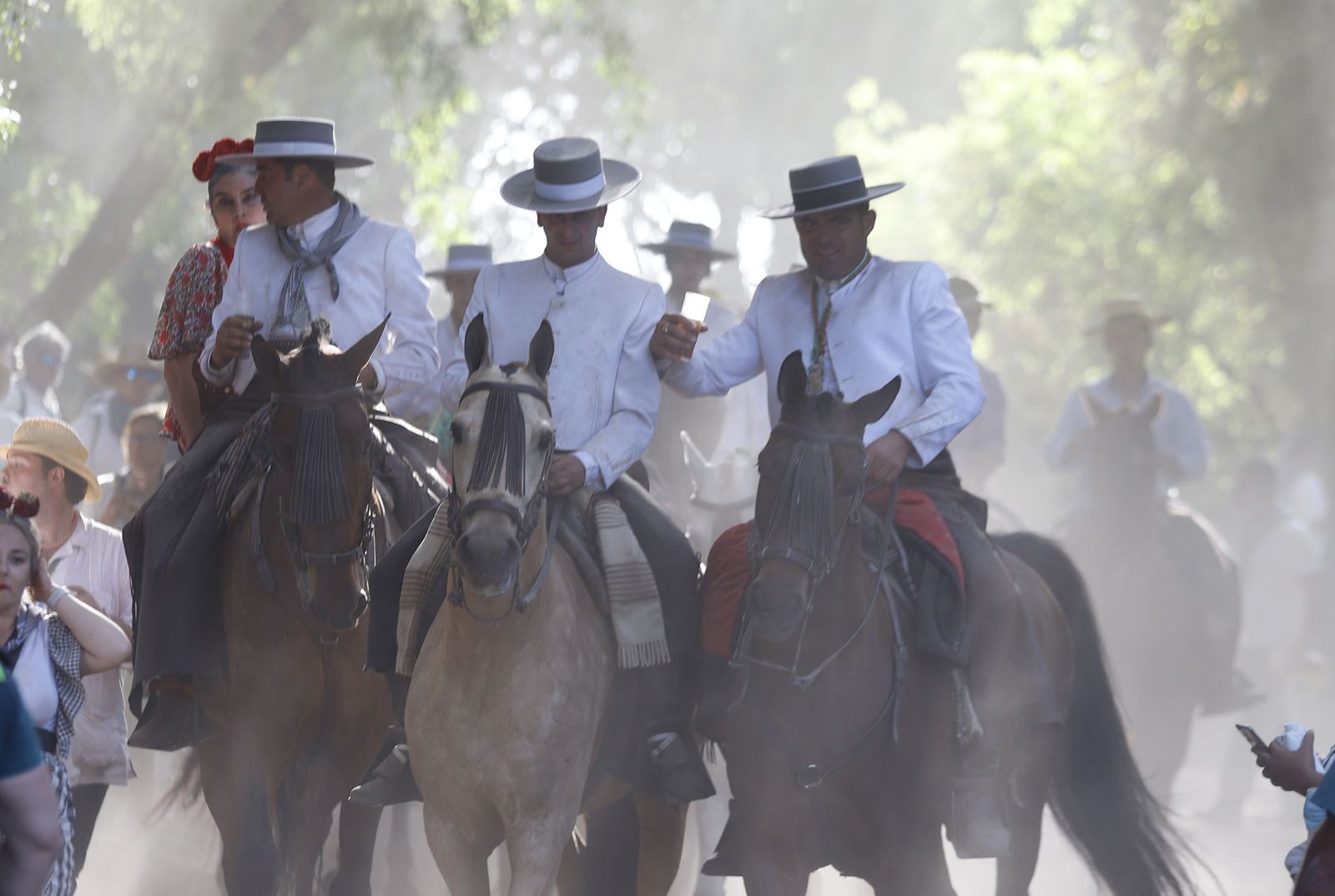 Imágenes de la Hermandad de Huelva a su paso por El Charco