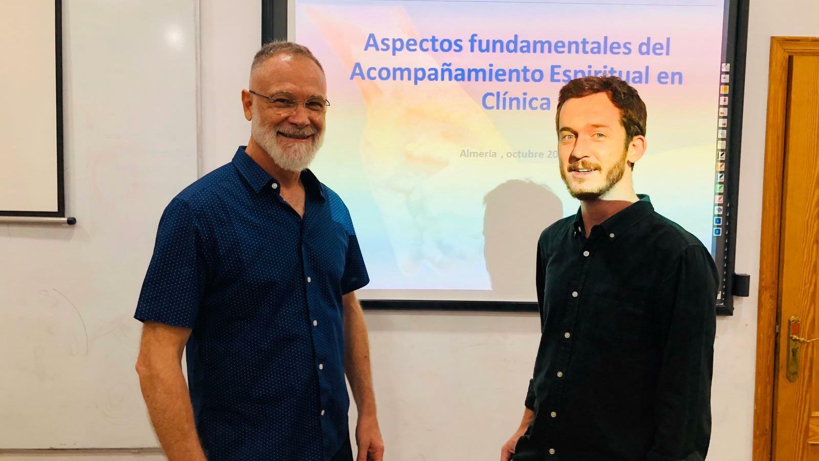 Los dos profesionales que impartieron el curso.