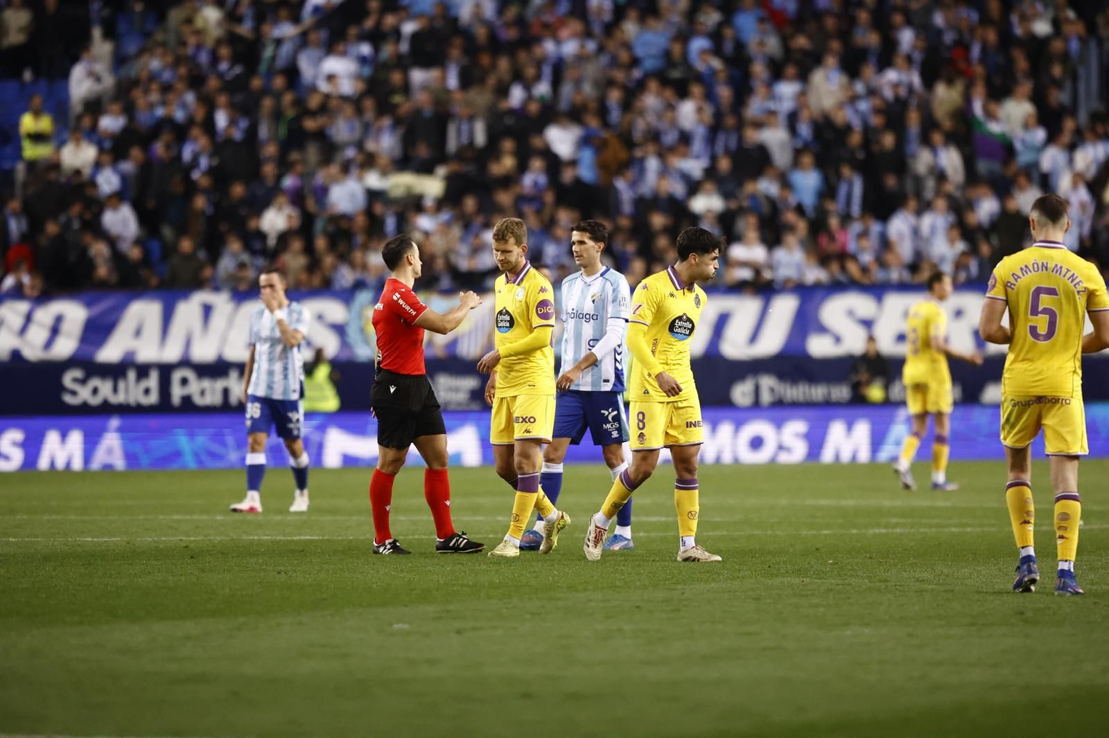El Málaga CF-Real Valladolid, en fotos