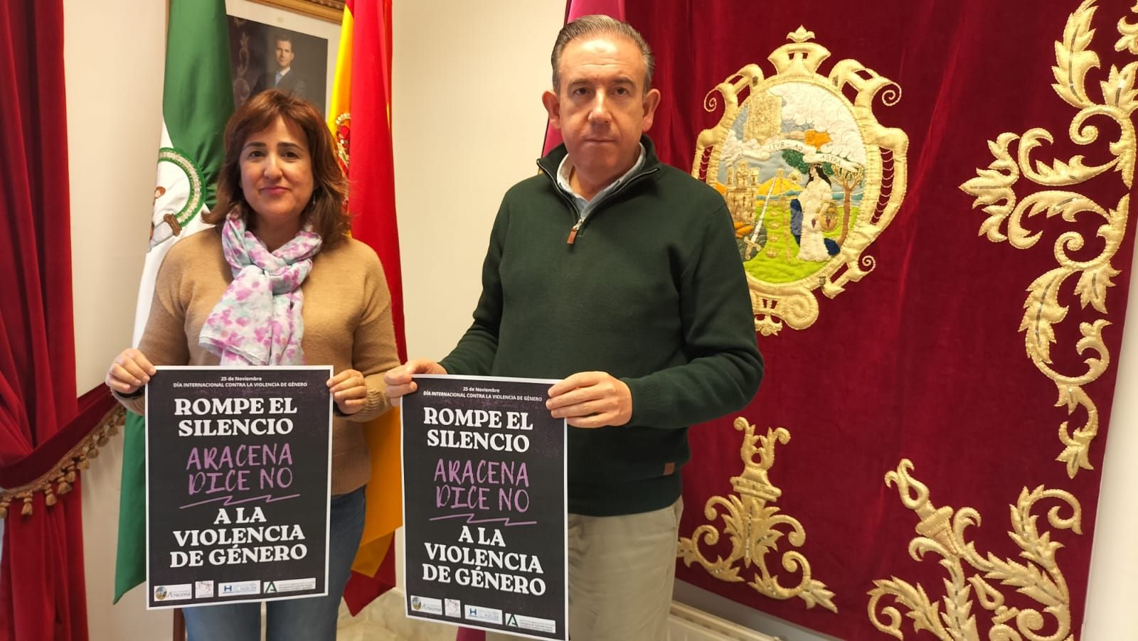 El Ayuntamiento de Aracena presenta el programa de actividades en la localidad por el 25N.