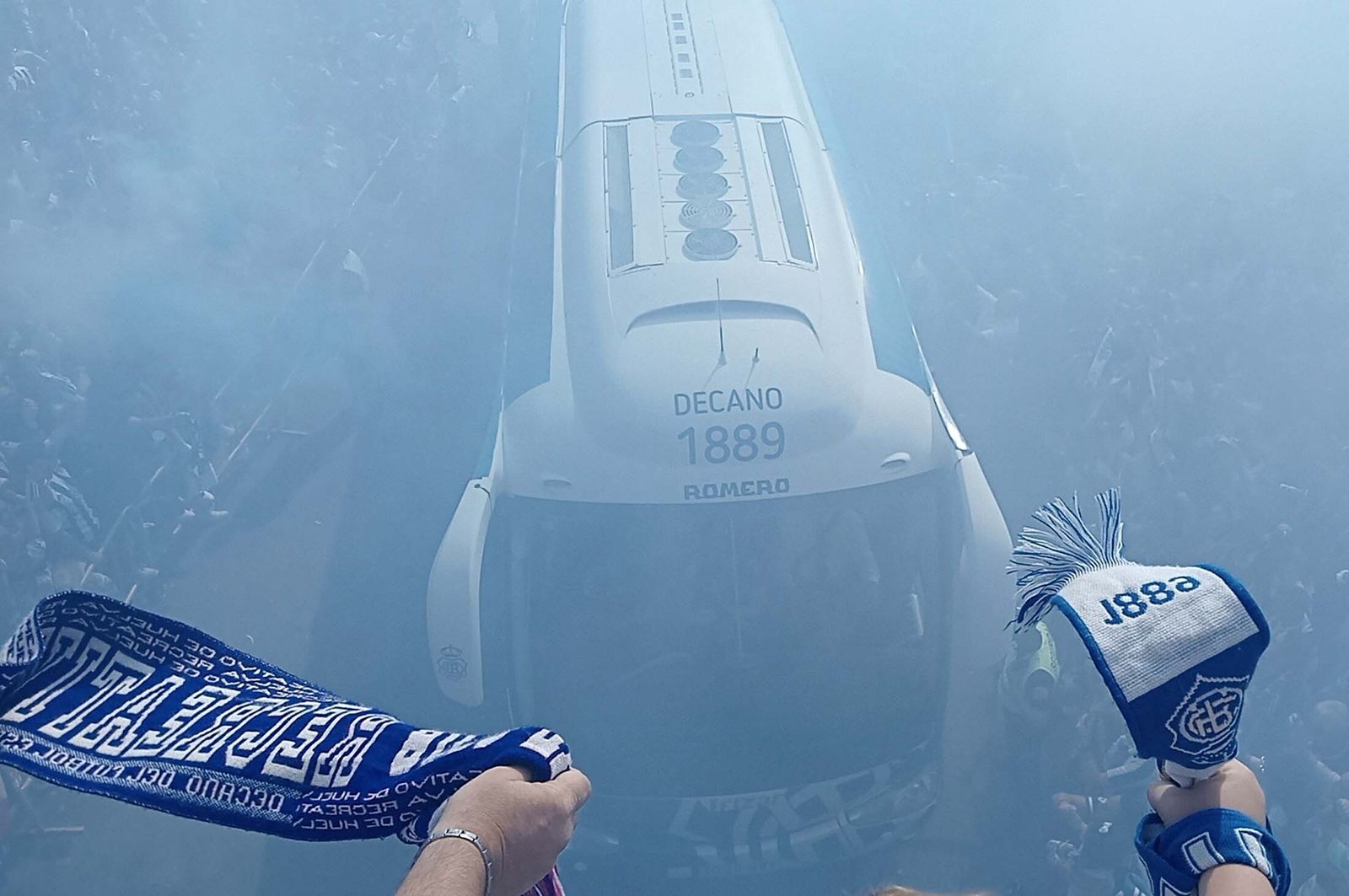 Imágenes del ascenso del Recreativo de Huelva contra el Cacereño