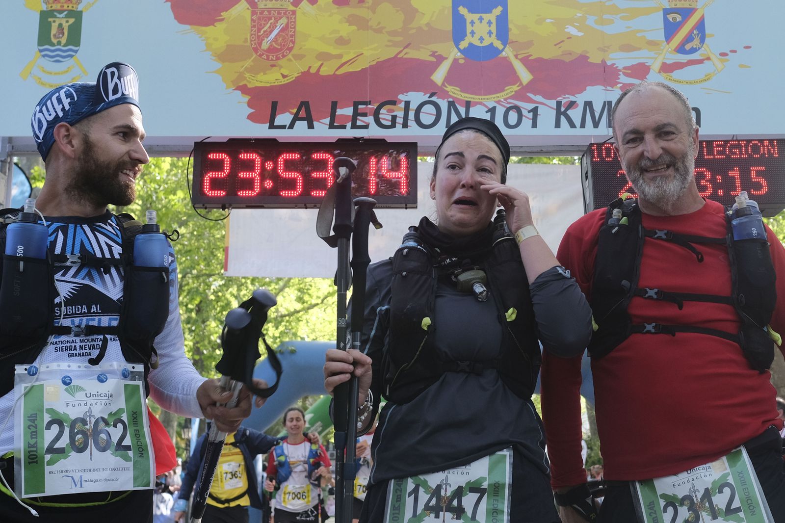 Cierre de la meta de los 101 kilómetros de la Legión, en fotos.