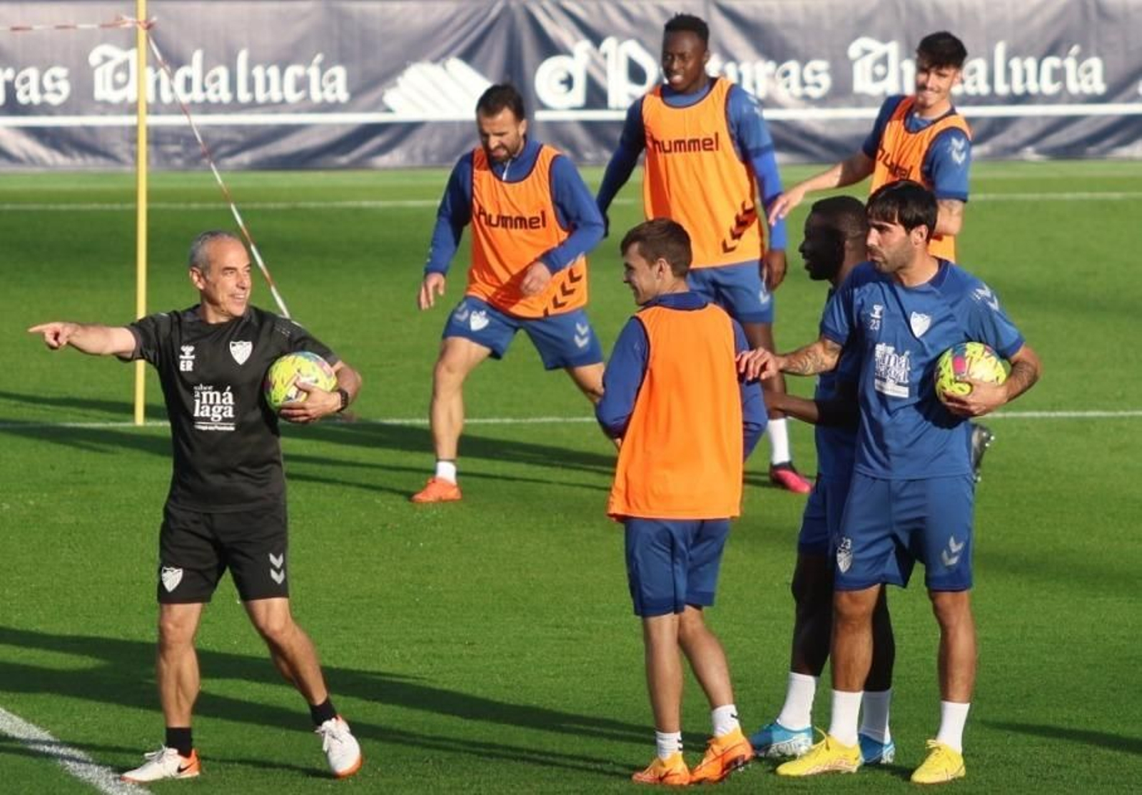 Las imágenes de la sesión vespertina del Málaga CF